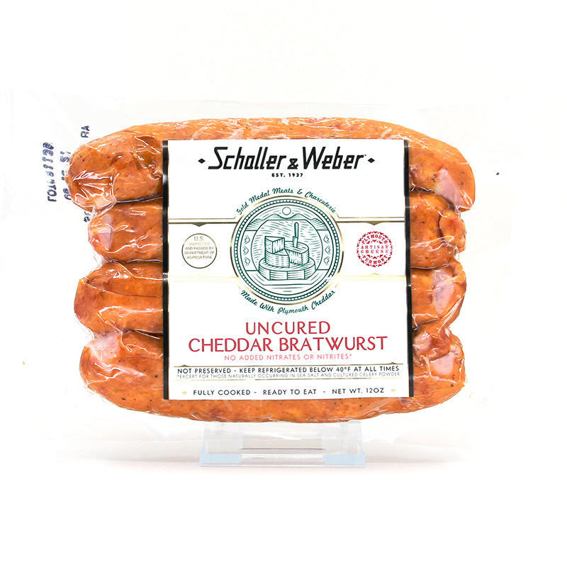 Cheddar bratwurst 12 oz - schaller
