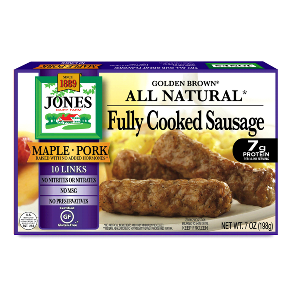 Maple Pork Sausage Jones Dairy 198g