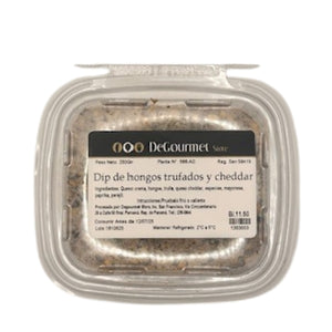 DeGourmet Dip de Hongos Trufados y Queso Cheddar Fresco 250g