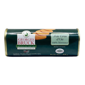 Georges Bruck Foie Gras d'Oie 100% Morceaux 305g