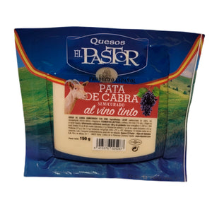 Queso de Cabra al Vino Tinto cuña 150G