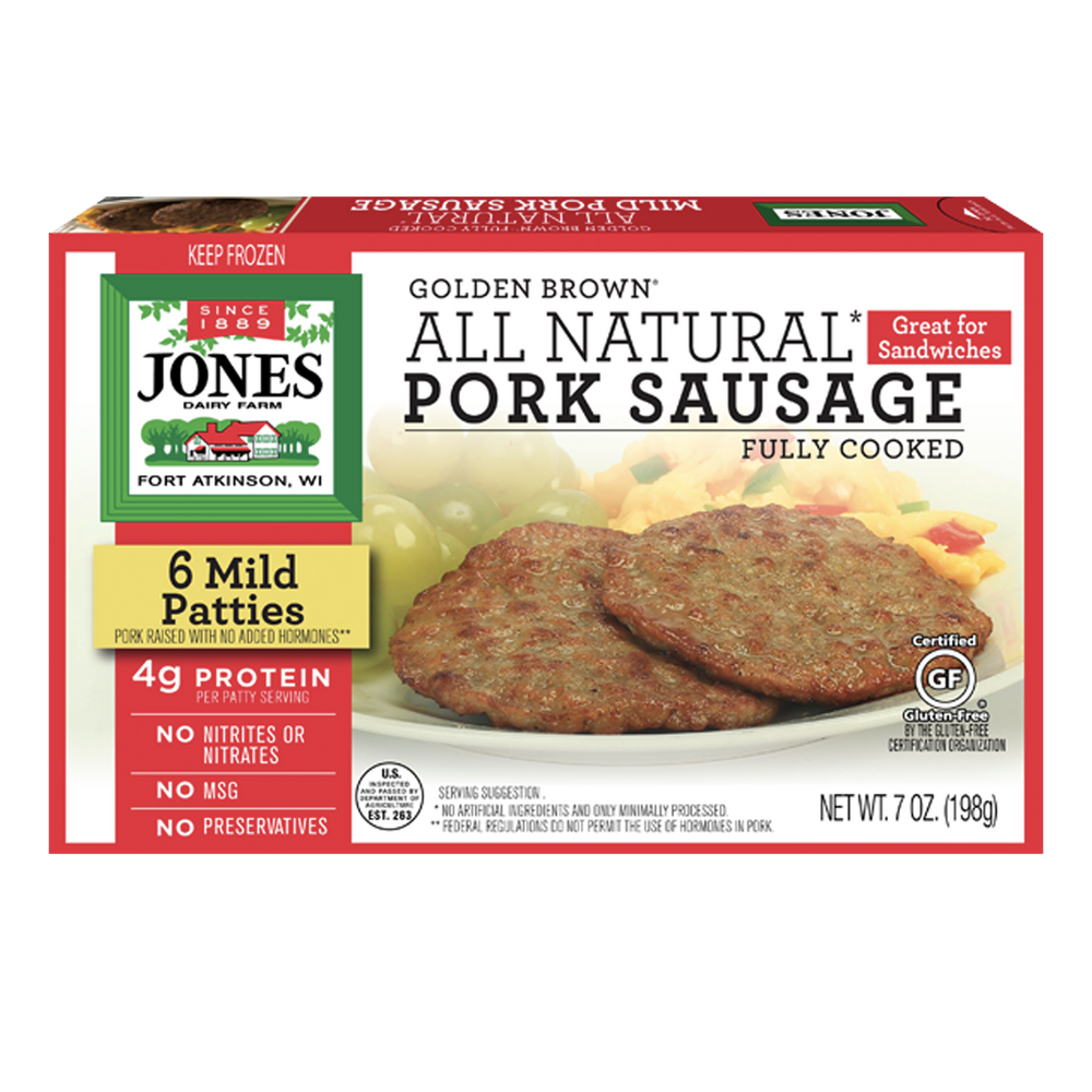 Pork Sausage Patty Jones Dairy 198g